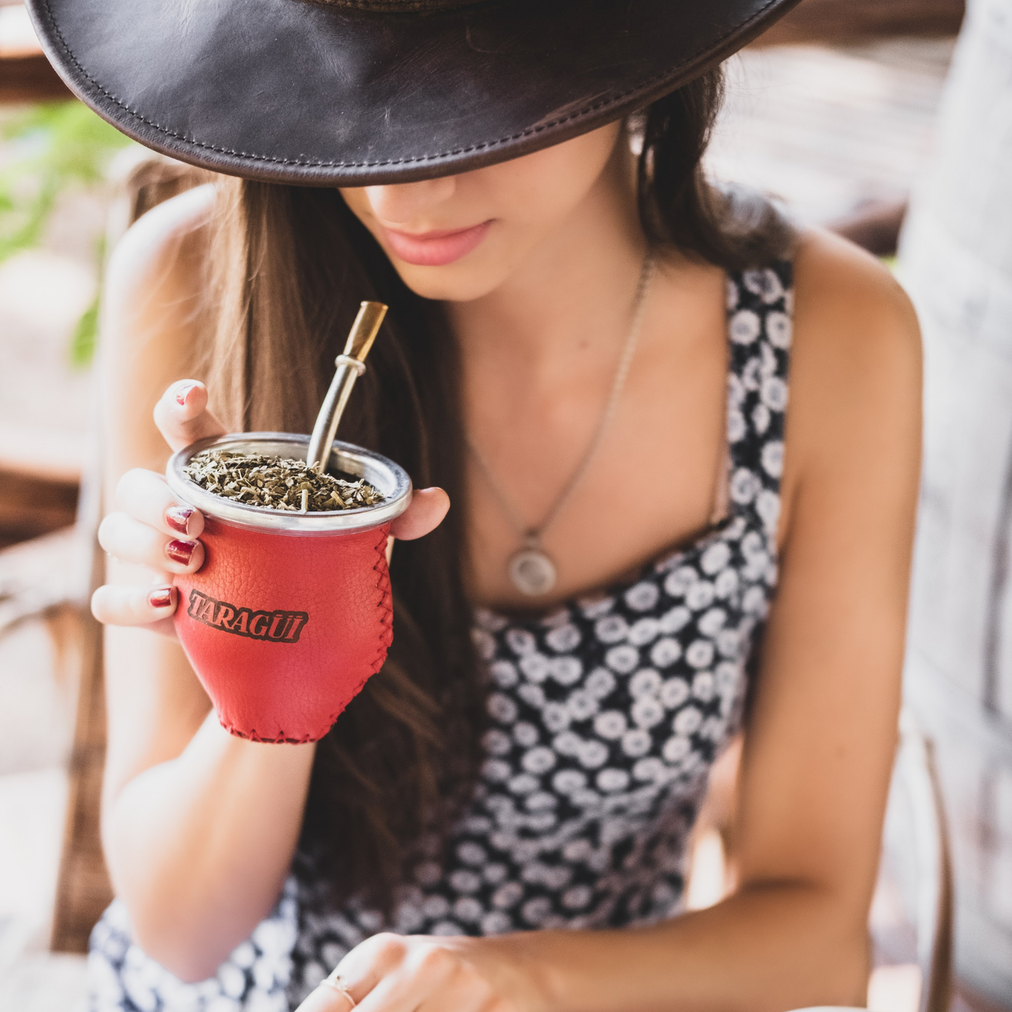 CHE Yerba Mate Gourd Cup | Stainless steel bombilla, brush, travel lid - Putih, Shape Stanley