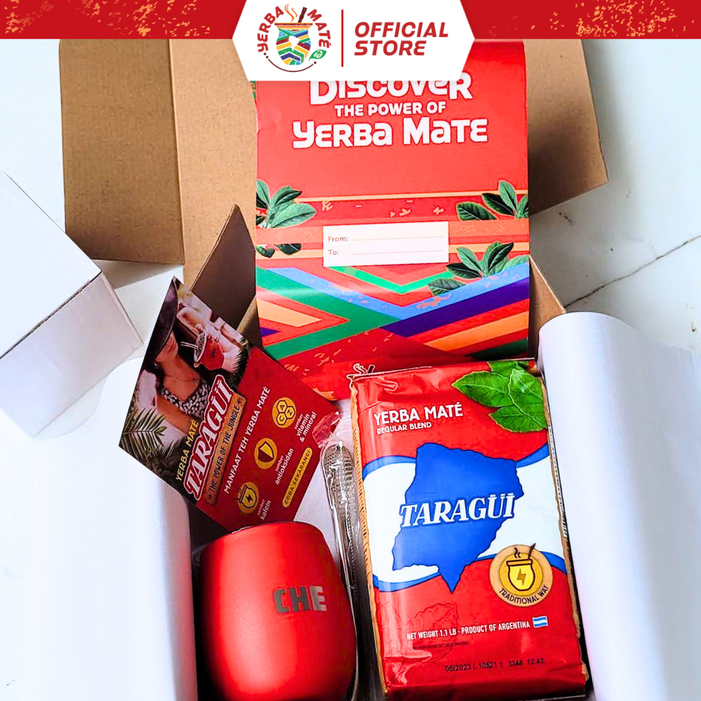 Gift Box Taragui Yerba Mate Starter Kit 500g