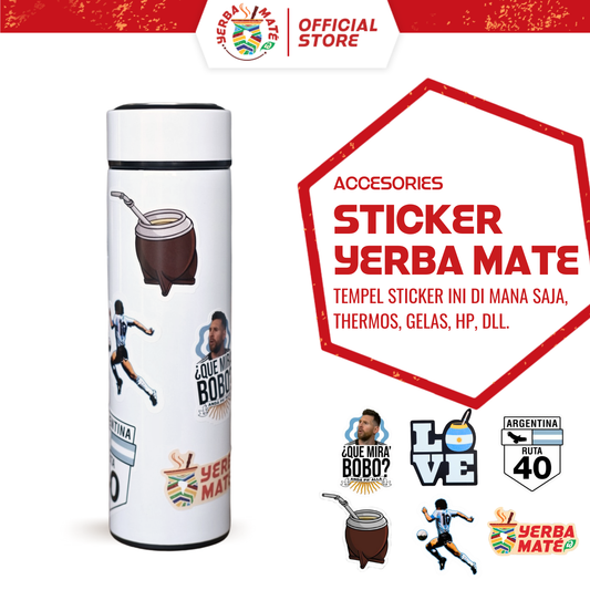 Sticker Yerba Mate / Thermos, gelas, HP, dll. - LOVE