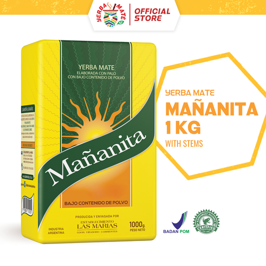Mananita Yerba Mate with stems 1 kg | Teh Botanikal Argentina