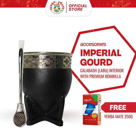 Yerba Mate Gourd Imperial | Silver Straw & Yerba Mate 250g - Rupestre