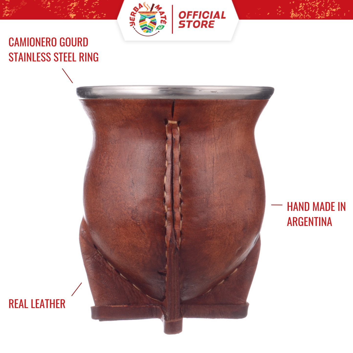 Yerba Mate Gourd Camionero Basic | Silver Straw & Yerba Mate 250g
