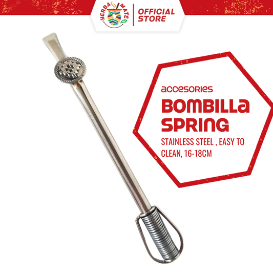 Bombilla Spring (Pegas) Stainless Steel - Pampa & Flor de Lis - Pampa