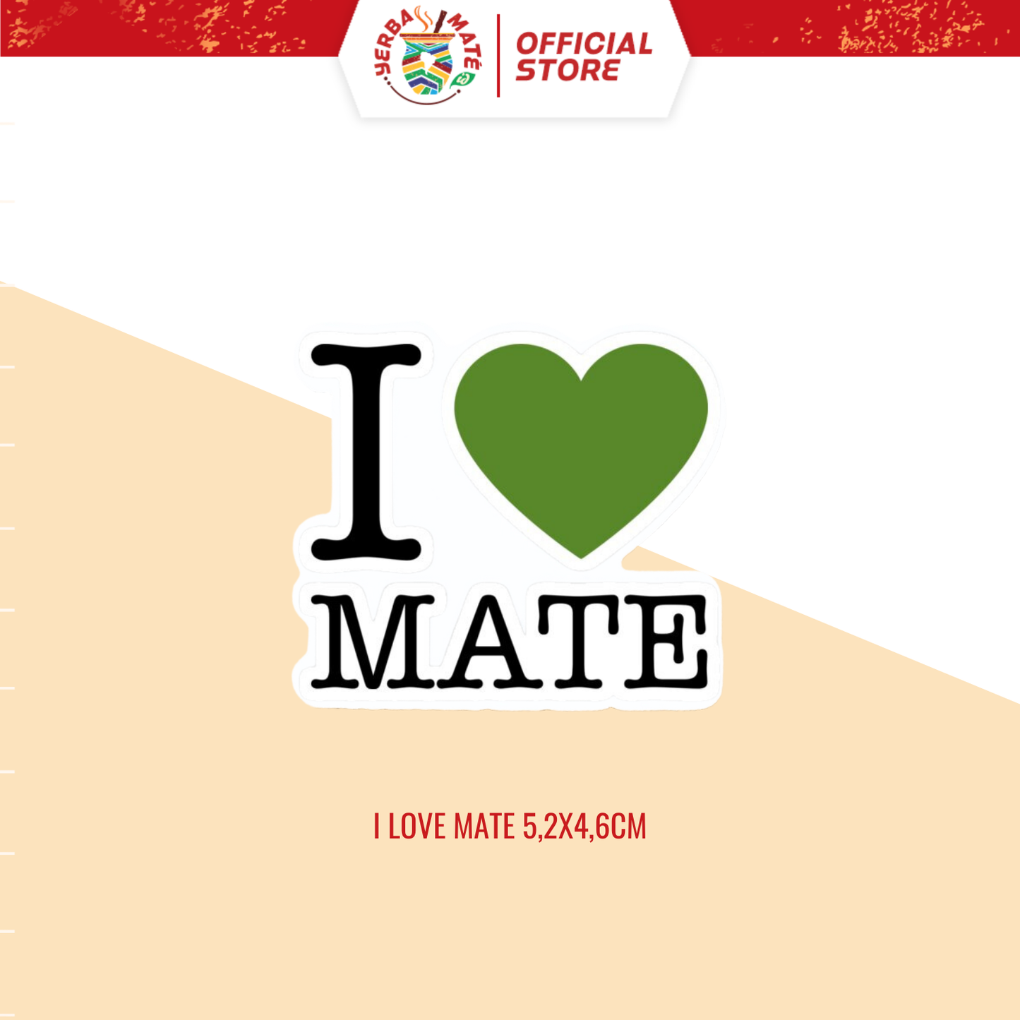 Sticker Yerba Mate / Thermos, gelas, HP, dll. - LOVE