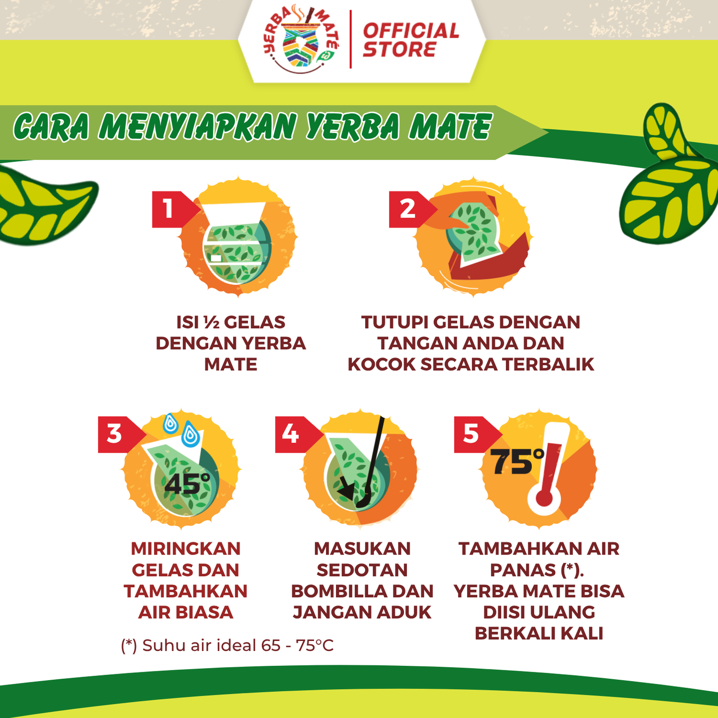 Union Suave Yerba Mate with stems 500g | Teh Botanikal Argentina