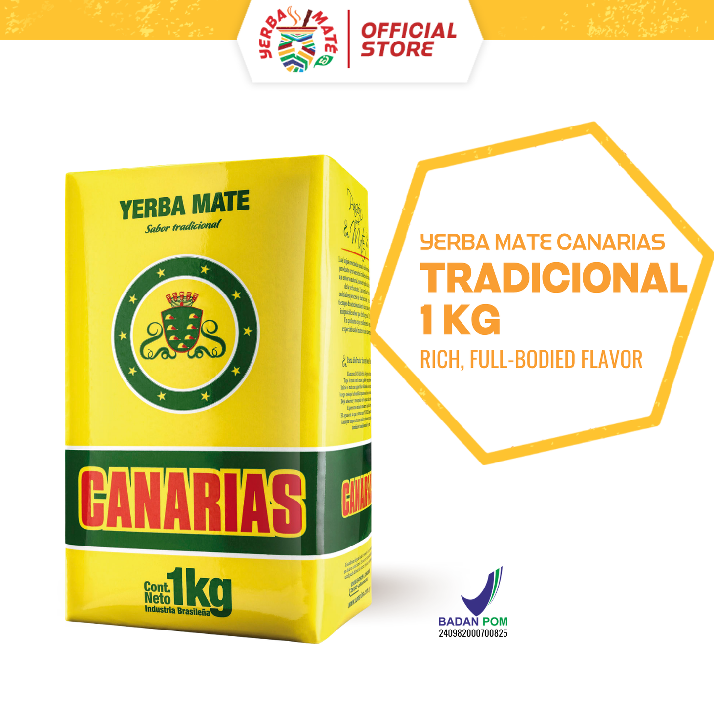 Canarias Yerba Mate Tradicional | Teh Botanikal Uruguay