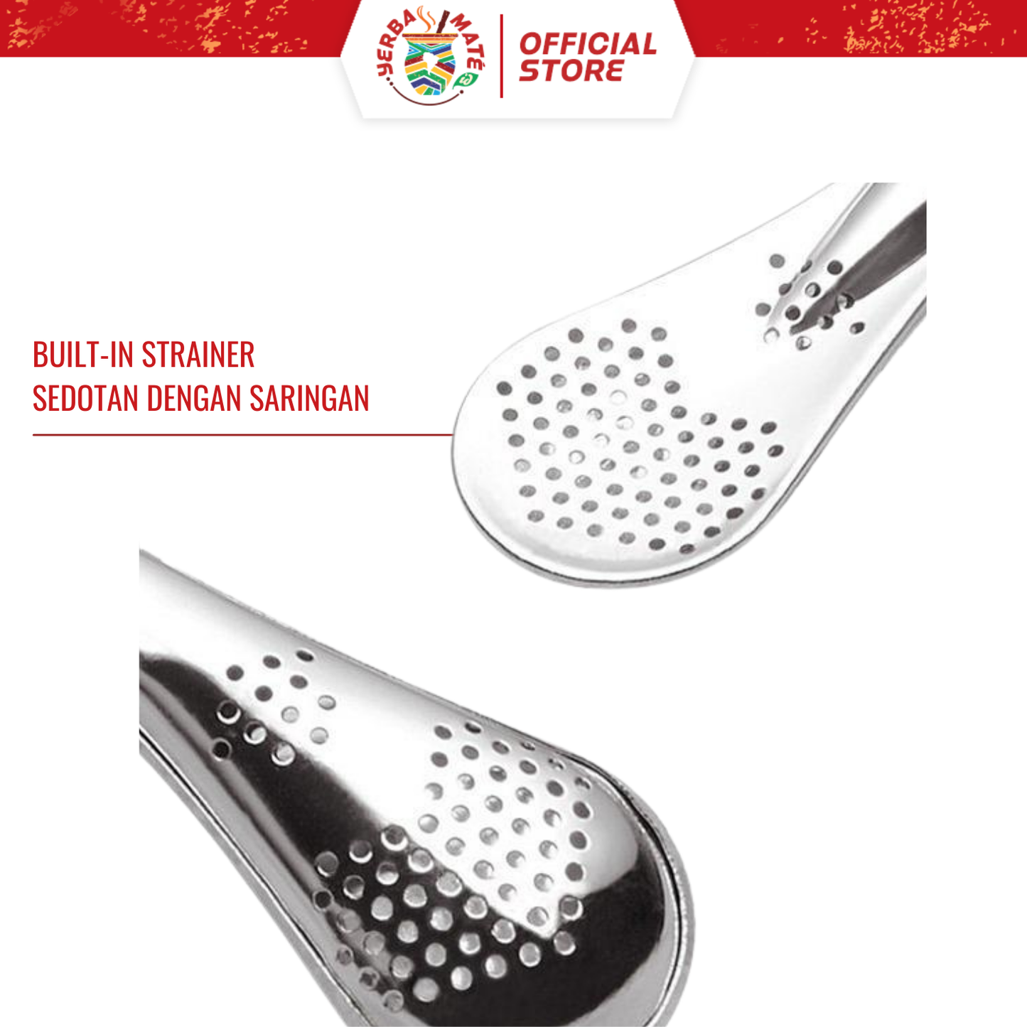 CHE Yerba Mate Gourd Cup | Stainless steel bombilla, brush, travel lid - Putih, Shape Stanley