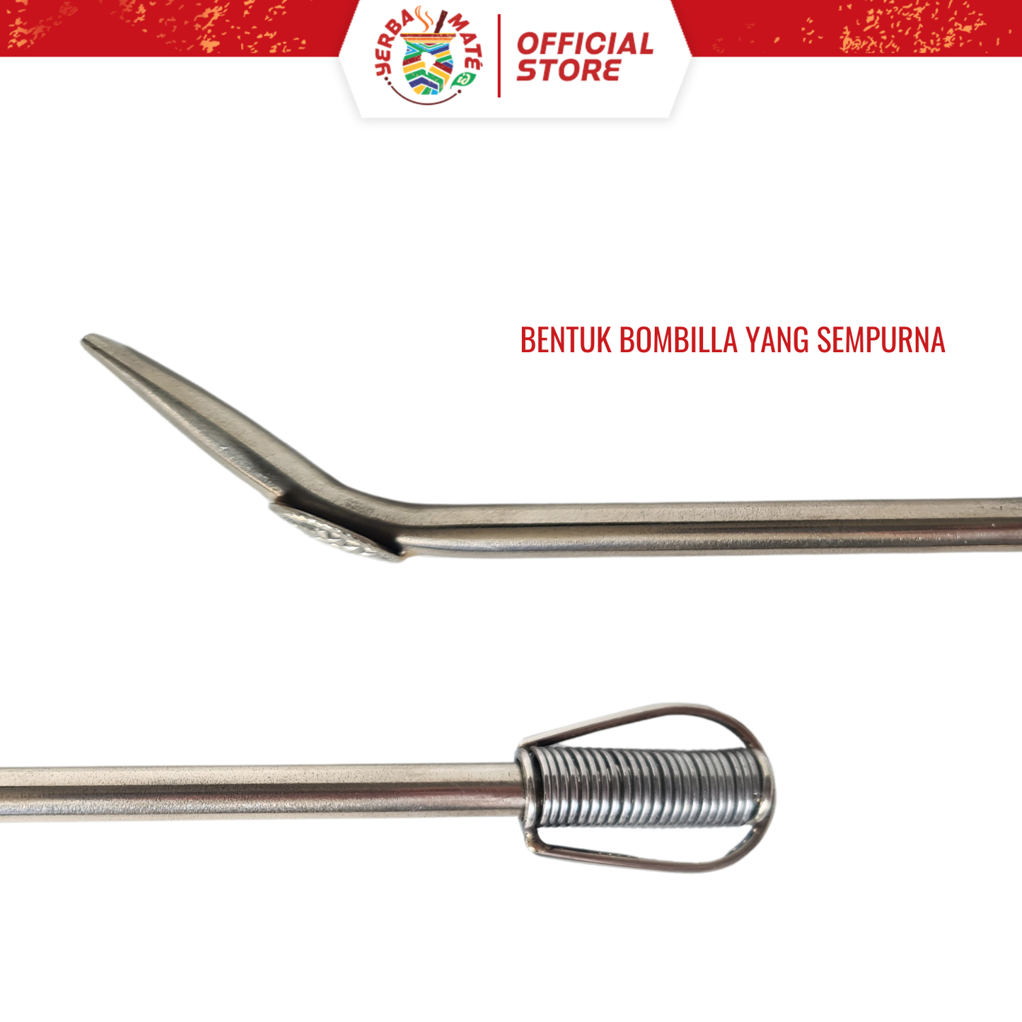 Bombilla Spring (Pegas) Stainless Steel - Pampa & Flor de Lis - Pampa