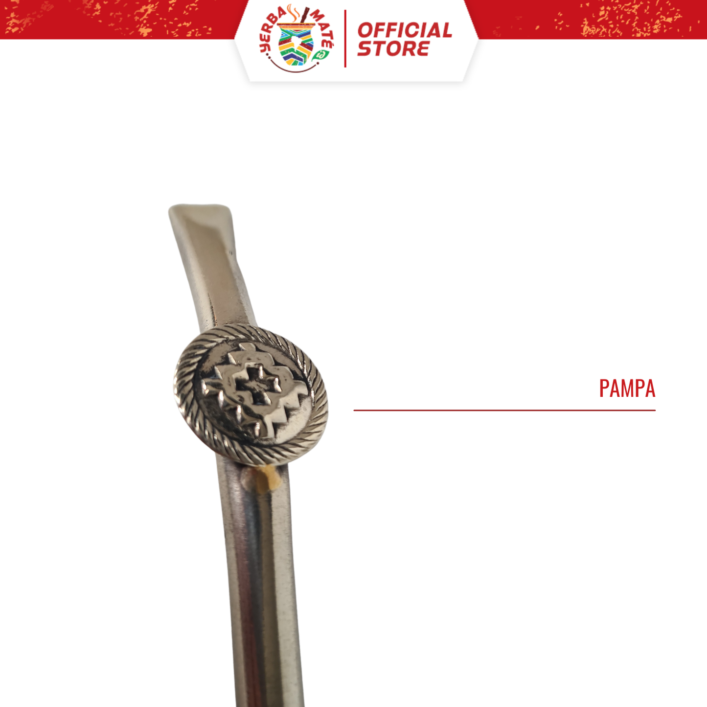 Bombilla Spring (Pegas) Stainless Steel - Pampa & Flor de Lis - Pampa