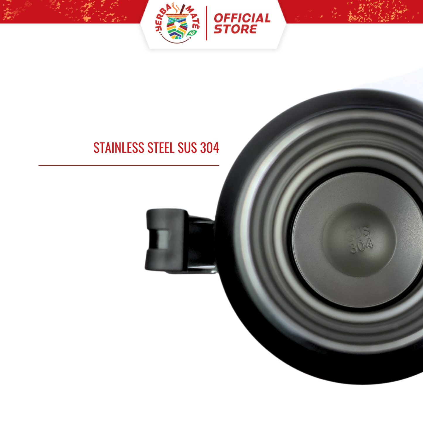 CHE Thermos Stainless Steel 1L | Yerba Mate Flask - Model Stanley, Black