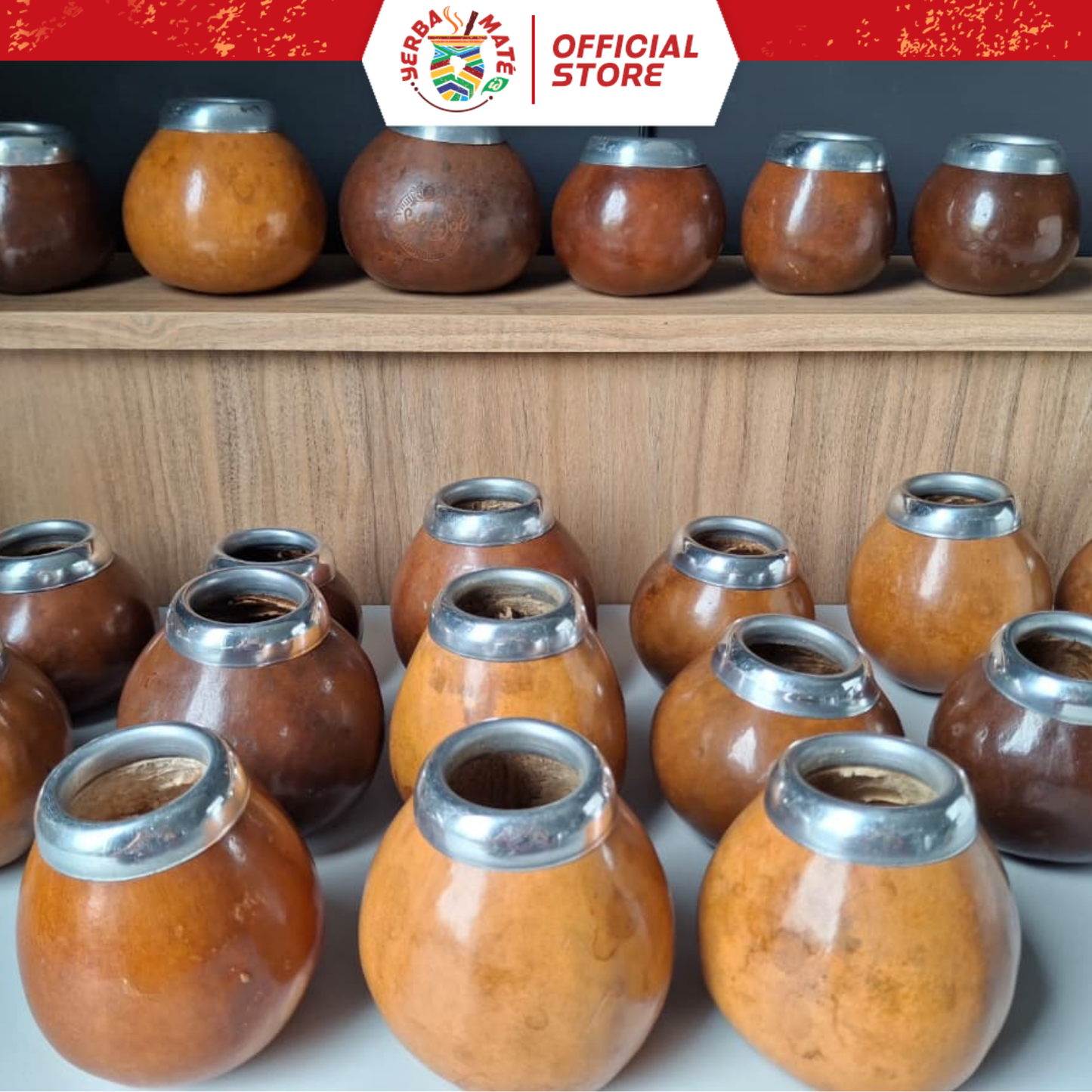 Mini Gourd Galleta | Calabash Alami (Labu) | Bombilla, Brush, dan Yerba Mate Taragui 250g - Honey