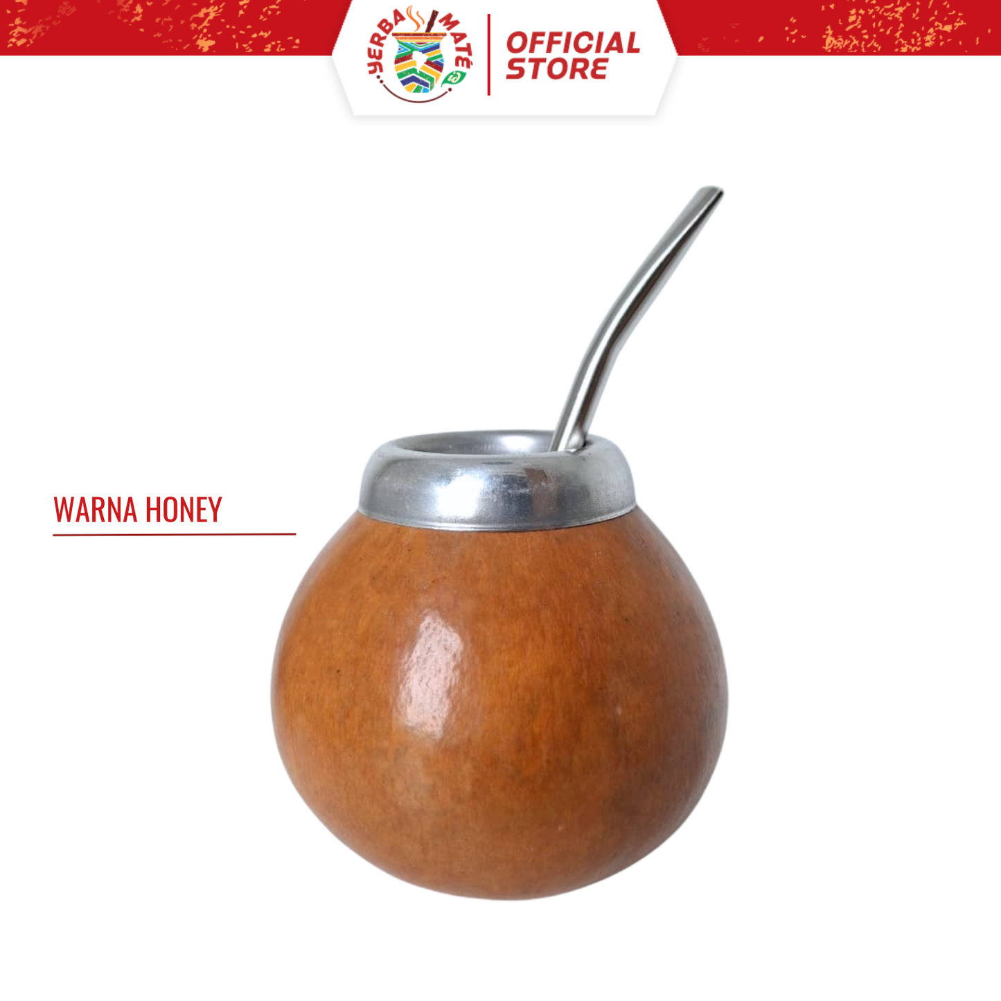 Mini Gourd Galleta | Calabash Alami (Labu) | Bombilla, Brush, dan Yerba Mate Taragui 250g - Honey