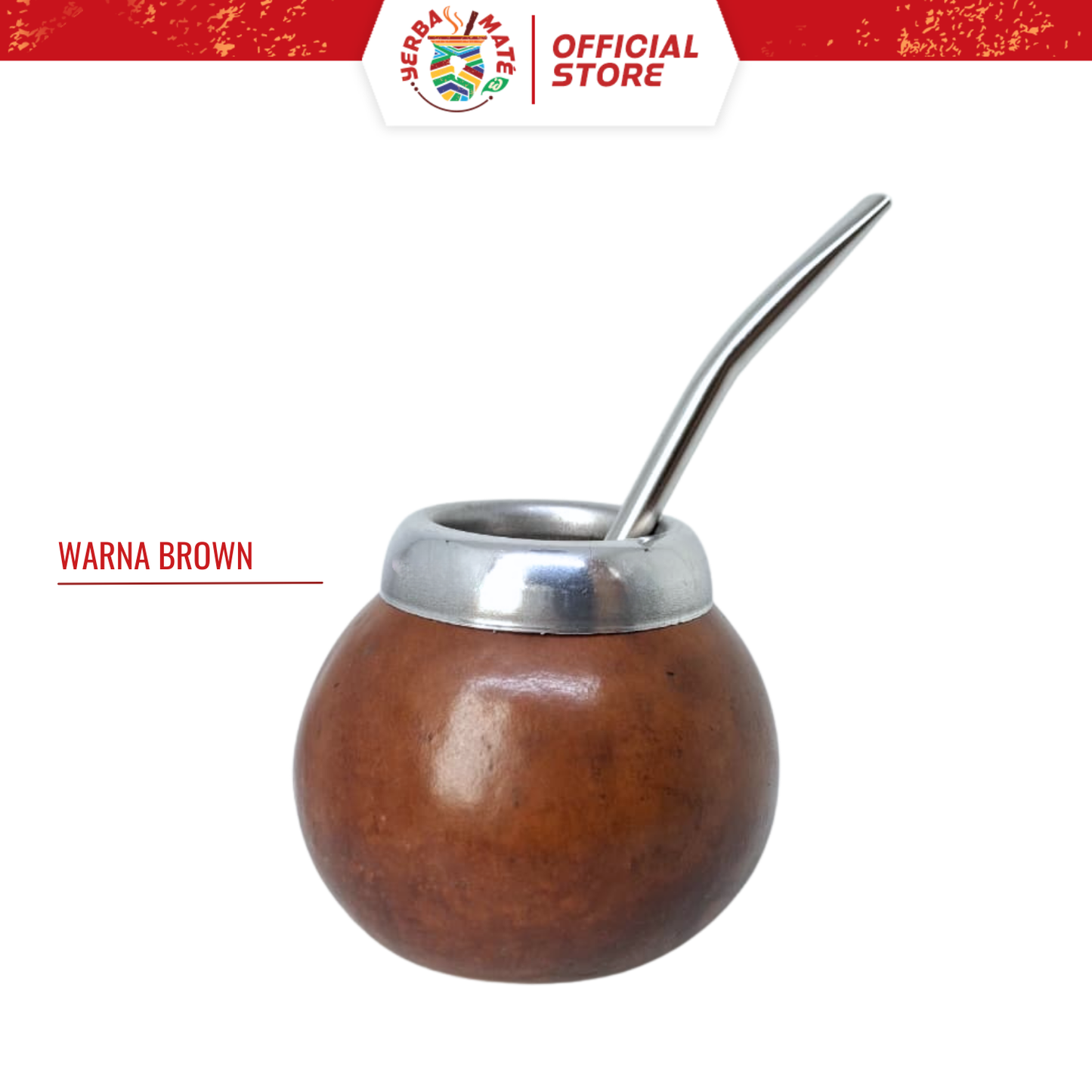Mini Gourd Galleta | Calabash Alami (Labu) | Bombilla, Brush, dan Yerba Mate Taragui 250g - Honey